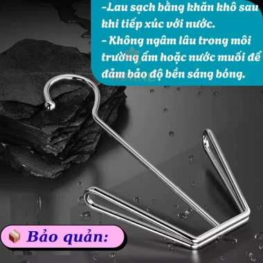 Bộ 2 móc treo giày inox chống rỉ - Giày nhanh khô, gọn gàng, tiết kiệm không gian - chỉ 69.000₫