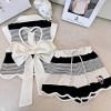 Bộ 2 món Quần short Vest đại học cho bé gái 2-6 tuổi - Trang phục kỳ nghỉ thời trang, giảm giá ưu đãi 5