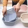 Bộ 2 món rổ chậu đa năng nhựa Việt Nhật - Chỉ 25.000, tiện lợi, tiết kiệm 8