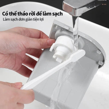 Bộ 2 Nhả Kem Đánh Răng Tự Động OENON và Kệ Treo Bàn Chải Dán Tường, Cốc Hút Nam Châm, Tặng Miếng Dán, Giá 105.000 VND 5