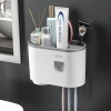 Bộ 2 Nhả Kem Đánh Răng Tự Động OENON và Kệ Treo Bàn Chải Dán Tường, Cốc Hút Nam Châm, Tặng Miếng Dán, Giá 105.000 VND 10