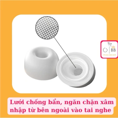 Bộ 2 núm tai nghe hàng zin thay thế AirPods Pro 1/2 - Độ bền cao, Giá chỉ 52.400₫ 5
