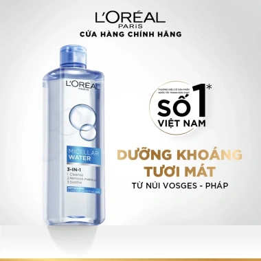 Bộ 2 nước tẩy trang đa năng 3in1 L'Oreal Paris Micellar Water 400ml 390.000₫ 4
