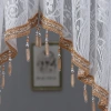 Bộ 2 Pháp Vintage Nửa Rèm Hoa Thêu Đính Hạt Ren Tam Giác – Trang trí nhà, giá 162.000₫ 7