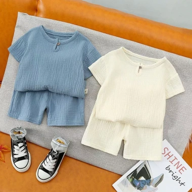 Bộ 2 Quần Short Ngắn Tay Cho Bé Trai - Bé Gái, Thoáng Khí, Giá Ưu Đãi 125.942₫ 2