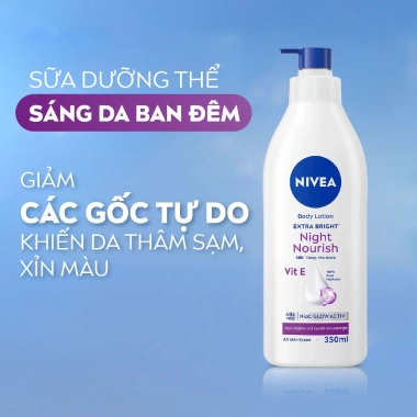 Bộ 2 Sữa Dưỡng Thể NIVEA 8 Super Foods Ngày Đêm 350ml - Dưỡng sáng, phục hồi, bảo vệ da - 254k 2