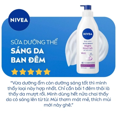 Bộ 2 Sữa Dưỡng Thể NIVEA 8 Super Foods Ngày Đêm 350ml - Dưỡng sáng, phục hồi, bảo vệ da - 254k 7