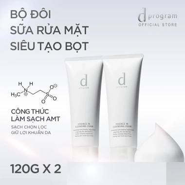 Bộ 2 Sữa rửa mặt tạo bọt Essence Cleansing Foam 120g - Dưỡng da, giá chỉ 619k