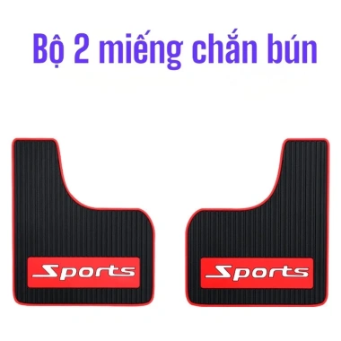 Bộ 2 tấm cao su chắn bùn ô tô – Chắn nước, bùn, đất, văng lên xe, tặng ốc vít