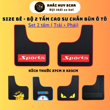 Bộ 2 Tấm Chắn Bùn Xe Ô Tô Size Nhỏ - Chống Nước Bẩn, Bùn Đất, Giá 118.000₫