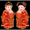 Bộ 2 Tấm Hình Dán Tiên Đồng Ngọc Nữ Chúc Tết Cửa, kính, tường 2.026 40k H2 Store 2