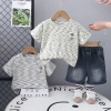 Bộ 2 Trang Phục Mùa Hè Bé Trai Mỏng Thời Trang Tay Ngắn và Quần Short - 330k 4