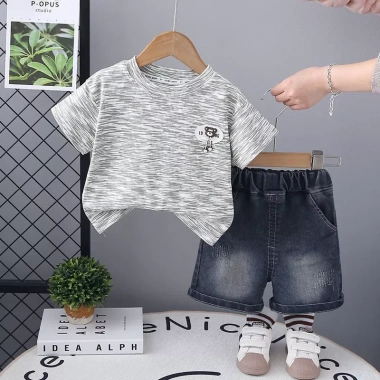 Bộ 2 Trang Phục Mùa Hè Bé Trai Mỏng Thời Trang Tay Ngắn và Quần Short - 330k 10