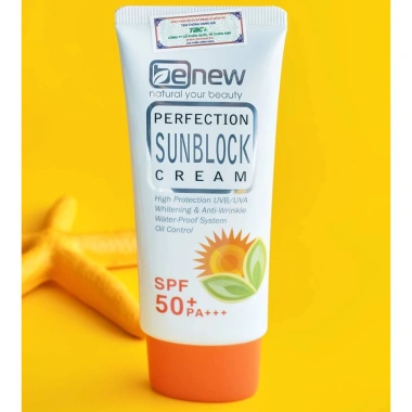 Bộ 2 Tuýp Kem Chống Nắng Benew SUN BLOCK CREAM SPF50 PA+++ Hàn Quốc - Giá Ưu Đãi 139k