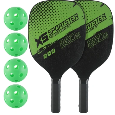 Bộ 2 vợt pickleball nhẹ chuyên nghiệp, bền đẹp kèm túi đựng 4 quả bóng - Giá ưu đãi 115k