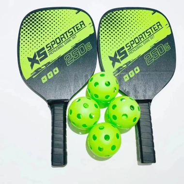 Bộ 2 vợt pickleball nhẹ chuyên nghiệp, bền đẹp kèm túi đựng 4 quả bóng - Giá ưu đãi 115k
