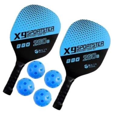 Bộ 2 vợt pickleball nhẹ chuyên nghiệp, bền đẹp kèm túi đựng 4 quả bóng - Giá ưu đãi 115k