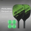 Bộ 2 vợt Pickleball siêu nhẹ kèm túi đựng 4 quả bóng chuyên nghiệp, tay cầm chắc, bền đẹp, giá 108k 2