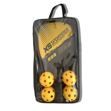 Bộ 2 vợt Pickleball siêu nhẹ kèm túi đựng 4 quả bóng chuyên nghiệp, tay cầm chắc, bền đẹp, giá 108k