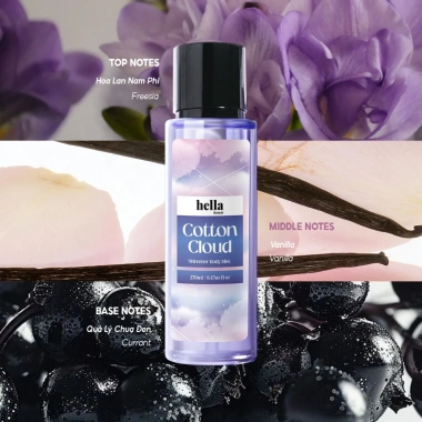 Bộ 2 xịt thơm body mist Hella Beauty 250ml – Lưu hương lâu, an toàn da nhạy cảm, không gây kích ứng, giá 208.200 VND 6 Bộ 2 xịt thơm body mist Hella Beauty 250ml – Lưu hương lâu, an toàn da nhạy cảm, không gây kích ứng, giá 208.200 VND 6