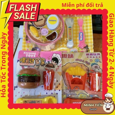 Bộ 20 đồ chơi ẩm thực cho bé: thạch pudding, hamburger, kem ốc quế - Giá ưu đãi chỉ 140.000 VND