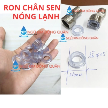 Bộ 20 gioăng ron chân sen nóng lạnh 24mm lỗ 15mm - Giá chỉ 16.050 VND