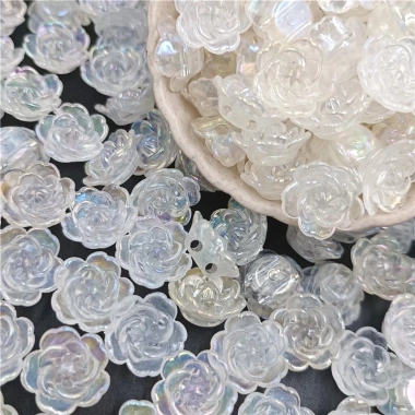 Bộ 20 hạt nhựa acrylic hai lỗ - Dụng cụ làm trang sức thủ công, giảm giá 20.042₫