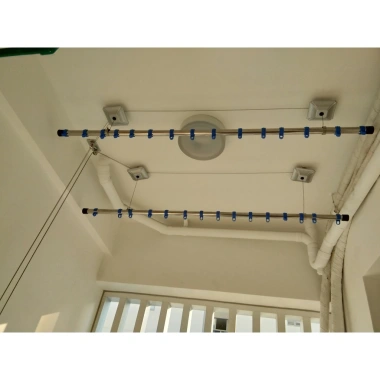 Bộ 20 móc định vị giàn phơi thông minh, khoen chống bay, nhựa gắn inox - chỉ 55k