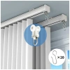 Bộ 20 Ròng Rọc + 20 S Bộ Móc Rèm Cửa, Theo Dõi Vòng Bi, Phụ Kiện XRQ8 - 61.469₫ 4