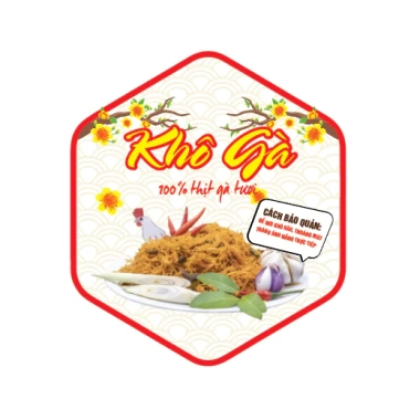 Bộ 20 tem nhãn dán khô bò, khô heo, khô gà, trâu gác bếp - Đầy đủ 4 loại, giá chỉ 29.000₫ 3