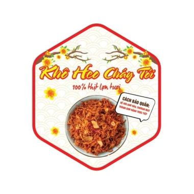 Bộ 20 tem nhãn dán khô bò, khô heo, khô gà, trâu gác bếp - Đầy đủ 4 loại, giá chỉ 29.000₫ 5