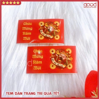 Bộ 20 tem sticker Tết 2.026 đỏ vàng - Dán trang trí quà, hộp, túi, chỉ 16.000₫ 8