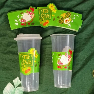Bộ 200 Cover Tết và Noel kèm tag trang trí, 6 nấc cài, dùng được 40 loại ly, giá ưu đãi 115k 2 Bộ 200 Cover Tết và Noel kèm tag trang trí, 6 nấc cài, dùng được 40 loại ly, giá ưu đãi 115k 2