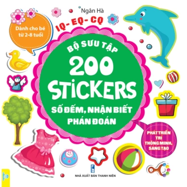 Bộ 200 Sticker phát triển trí thông minh, sáng tạo cho bé 2-8 tuổi - ndbooks