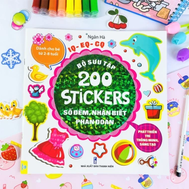 Bộ 200 Sticker phát triển trí thông minh, sáng tạo cho bé 2-8 tuổi - ndbooks