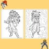 Bộ 20/10 tranh tô màu Dragon Ball Gogeta ngọc rồng, giấy A4 A5 70gsm, giá 13.100₫ 3