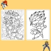 Bộ 20/10 tranh tô màu Dragon Ball Gogeta ngọc rồng, giấy A4 A5 70gsm, giá 13.100₫ 6