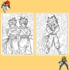 Bộ 20/10 tranh tô màu Dragon Ball Gogeta ngọc rồng, giấy A4 A5 70gsm, giá 13.100₫ 7