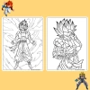 Bộ 20/10 tranh tô màu Dragon Ball Gogeta ngọc rồng, giấy A4 A5 70gsm, giá 13.100₫ 9