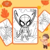 Bộ 20/10 tranh tô màu Spider-Man cho bé – giấy dày 160gsm A4 A5, giá ưu đãi 22.800₫