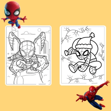 Bộ 20/10 tranh tô màu Spider-Man cho bé – giấy dày 160gsm A4 A5, giá ưu đãi 22.800₫ 2 Bộ 20/10 tranh tô màu Spider-Man cho bé – giấy dày 160gsm A4 A5, giá ưu đãi 22.800₫ 2