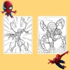Bộ 20/10 tranh tô màu Spider-Man cho bé – giấy dày 160gsm A4 A5, giá ưu đãi 22.800₫ 5