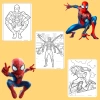 Bộ 20/10 tranh tô màu Spider-Man cho bé – giấy dày 160gsm A4 A5, giá ưu đãi 22.800₫ 9