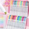 Bộ 25 Highlighter Hai Đầu Toàn Sắc Màu Kẹo Mềm - Bút Đánh Dấu Siêu Nổi Bật 117k
