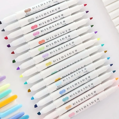 Bộ 25 Highlighter Hai Đầu Toàn Sắc Màu Kẹo Mềm - Bút Đánh Dấu Siêu Nổi Bật 117k 2