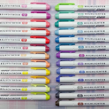 Bộ 25 Highlighter Hai Đầu Toàn Sắc Màu Kẹo Mềm - Bút Đánh Dấu Siêu Nổi Bật 117k 8
