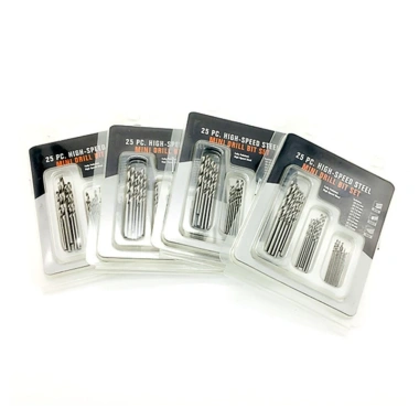 Bộ 25 mũi khoan thép xoắn 0,5-3,0mm - bền, cắt chính xác, giá ưu đãi 33.495₫