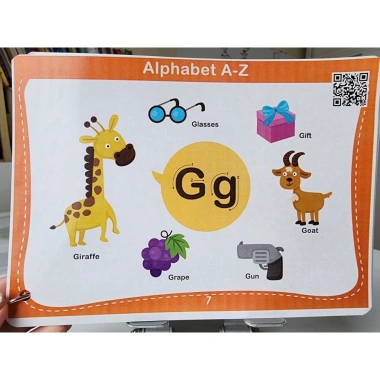 Bộ 26 chữ cái kèm từ vựng + file nghe, Khổ A5 in bìa bền, giá ưu đãi 60.000₫ 4 Bộ 26 chữ cái kèm từ vựng + file nghe, Khổ A5 in bìa bền, giá ưu đãi 60.000₫ 4