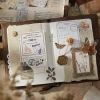 Bộ 28 tấm giấy nền mini hoa nổi vintage màu nâu - phong cách retro cho Bullet Journal và Scrapbook, giảm giá 37k 6