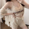 Bộ 3 Bikini Bra Thổ Cẩm Len Móc Đính Hạt Hottrend - Giá 507.500 VND Thảo Chi, chất mềm 6